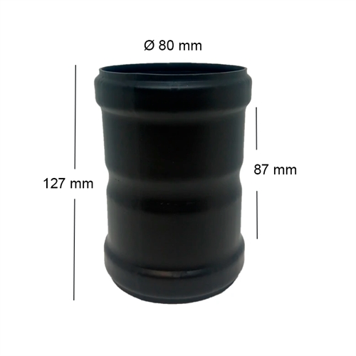 80 mm fluepipe / chimney assembly